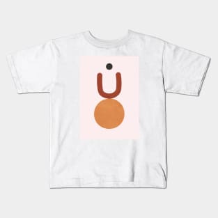 Mid Century Neutral Mid Century Art Kids T-Shirt